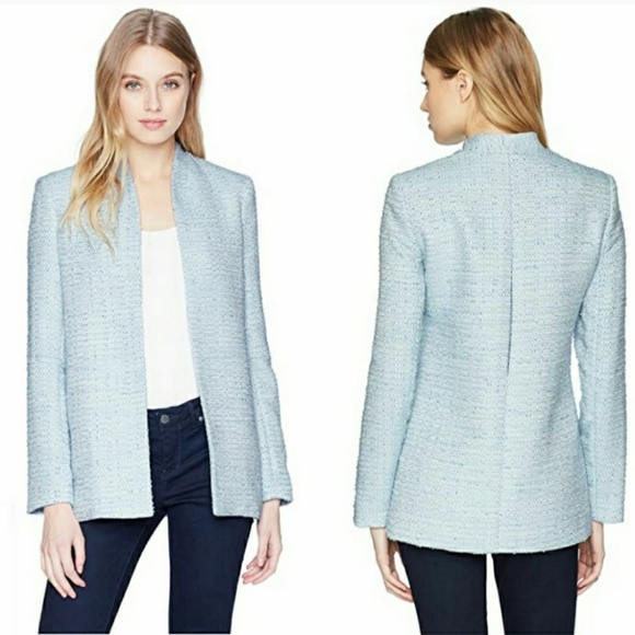 Calvin Klein Jackets & Blazers - Calvin Klein Powder Blue Tweed Blazer